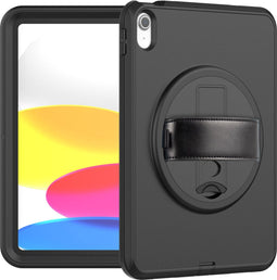 iMoshion Tablet Hoes Geschikt voor iPad 10 (2022) 10.9 inch - iMoshion Defender Backcover met strap - Zwart