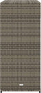 vidaXL - Tuinkast - 105x55x113 cm - PE-rattan - grijs