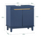 SoBuy BZR114-B - Wastafel Onderkast - 2 deuren - 60x30x59 cm - Blauw