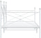 vidaXL - Slaapbank - zonder - matras - 100x200 - cm - staal - wit