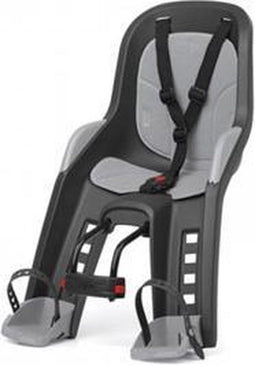 Polisport Bubbly Mini - Fietsstoeltje Voor - Met Kussenset en Windscherm - Zwart