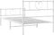 vidaXL - Bedframe - met - hoofd- - en - voeteneinde - metaal - wit - 100x200 - cm