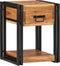 vidaXL - Nachtkastje - 40x35x50 - cm - Massief - Acaciahout