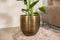 Ter Steege Bloempot Metaal Brons-Goud D 42 cm H 42 cm Opening 38.5 cm