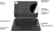 Belkin Pro - Hoes met Toetsenbord QWERTY - Bluetooth Auto-Wake - Grijs
