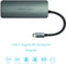 PEPPER JOBS TCH-4 - 4-in-1 USB-C Hub - 4K HDMI USB-A SD/TF kaartlezer - Grijs