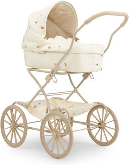 Konges Sløjd Poppenwagen/Doll Pram Vintage - Opvouwbaar - Lemon -
