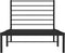 vidaXL - Bedframe - met - hoofdbord - metaal - zwart - 107x203 - cm