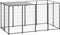 vidaXL - Hondenkennel - 6,05 - m² - staal - zilverkleurig
