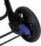 vidaXL - Tweelingkinderwagen - tandem - staal - marineblauw