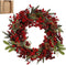 House of Seasons Barney - Kerstkrans - Ø50 cm - Groen Rood