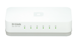 D-Link GO-SW-5E - Unmanaged Switch - 5x Ethernet 100Mbps - IPv6 ondersteuning - 1Gbps