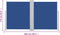 vidaXL - Windscherm - uittrekbaar - 170x600 - cm - blauw