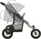 vidaXL - Kinderwagen - staal - antracietkleurig