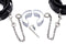 XR - MASTERSERIES - ANKLE CUFFS W/ TESTICLES STRANGULATOR RING