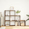 vidaXL - Kamerscherm - / - boekenkast - 137,5x29x103,5 - cm - hout - bruin - eiken