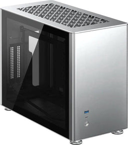 Jonsbo A4 - Mini-ITX Behuizing - Aluminium met Gehard Glas - Zilver