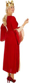 TecTake Koninginnenkostuum - dames - XL - Rood fluweel - inclusief kroon