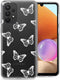iMoshion Hoesje Geschikt voor Samsung Galaxy A33 Hoesje Siliconen - iMoshion Design hoesje - Grijs / Butterfly