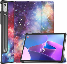 iMoshion Tablet Hoes Geschikt voor Lenovo Tab P11 Pro (2nd gen) - iMoshion Design Trifold Bookcase - Meerkleurig /Space