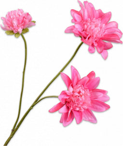 Silk-ka Zijden Kunstbloemen - Nep Bloemen - Dahlia Roze 149193 - 65 cm