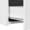 vidaXL - Wandkaptafel - met - LED-verlichting - - - Wit