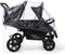 Childhome Two By Two - Wandelwagen - 4 Zits - Zwart