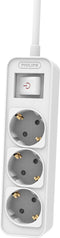 Philips tafelcontacdoos 3 voudig met schakelaar wit