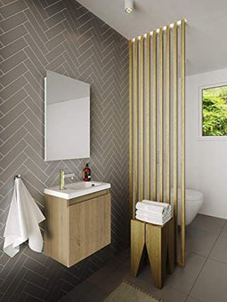 Allibert Porto Pack fonteinset 40x51cm MDF Hamilton eik