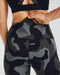 Under Armour UA Rush Camo Legging - Fitness - Dames - Zwart/Jet Grijs - Maat L