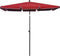 vidaXL - Parasol - met - paal - 210x140 - cm - bordeauxrood