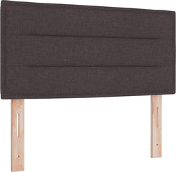 vidaXL - Hoofdbord - met - Lijnenontwerp - - - Donkerbruin - - - 80 - cm - - - Stof