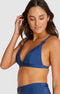 Baku GLIMMER LONGLINE TRIANGLE - bikinitop - voorgevormde cups met ringdetail - Blauw