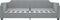 vidaXL - Slaapbank - 80x200 - cm - stof - lichtgrijs