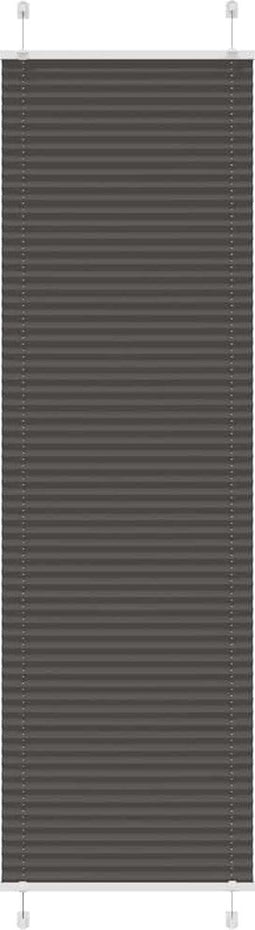 vidaXL - Plissé - rolgordijn - 60x200 - cm - stofbreedte - 59,4 - cm - polyester - zwart