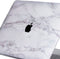 Lunso Geschikt voor MacBook Pro 13 inch M1/M2 (2020-2022) cover hoes - case - Marble Cosette