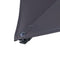 Rhino Lugo Parasol - Ø200 cm - Kantelbaar en in hoogte verstelbaar - Grijs