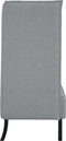 vidaXL - Hoge - rug - Lichtgrijs - 109x56x121 - cm - Stof