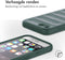 iMoshion Hoesje Geschikt voor iPhone SE (2022) / SE (2020) / 8 / 7 Hoesje Siliconen - iMoshion EasyGrip Backcover - Donkergroen
