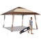Coast - Terras Pavilion 4 m x 4 m - 3-fasen hoogteverstelling 265/275/285 cm - Beige
