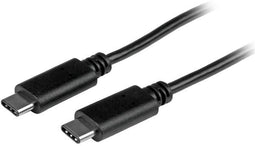 Startech.com USB-C kabel - 1m M/M USB 2.0 - 3A laadstroom 480 Mbps - Zwart