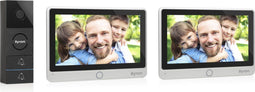 Byron DIC-24122 - Video deurbel Bedraad - 2 Schermen - 7" Monitor - Nachtzicht (2 stuks)