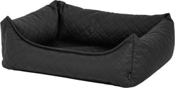 Woefwoef hondenmand skai check grijs (80X67X22 CM)