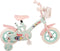Woezel & Pip Kinderfiets - Meisjes - 10 inch - Mint Blauw/Roze - Doortrapper