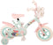 Woezel & Pip Kinderfiets - Meisjes - 10 inch - Mint Blauw/Roze - Doortrapper