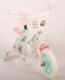 Woezel & Pip Kinderfiets - Meisjes - 10 inch - Mint Blauw/Roze - Doortrapper