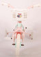 Woezel & Pip Kinderfiets - Meisjes - 10 inch - Mint Blauw/Roze - Doortrapper