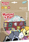 Woezel & Pip stickers, 3 stickervellen met speelachtergrond, creatief speelgoed - Bambolino Toys
