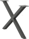 vidaXL - Salontafelpoten - 2 - st - X-vormig - 70x(42-43) - cm - staal - antraciet