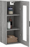 vidaXL - Hangkast - 34,5x34x90 - cm - grijs - sonoma - eikenkleurig